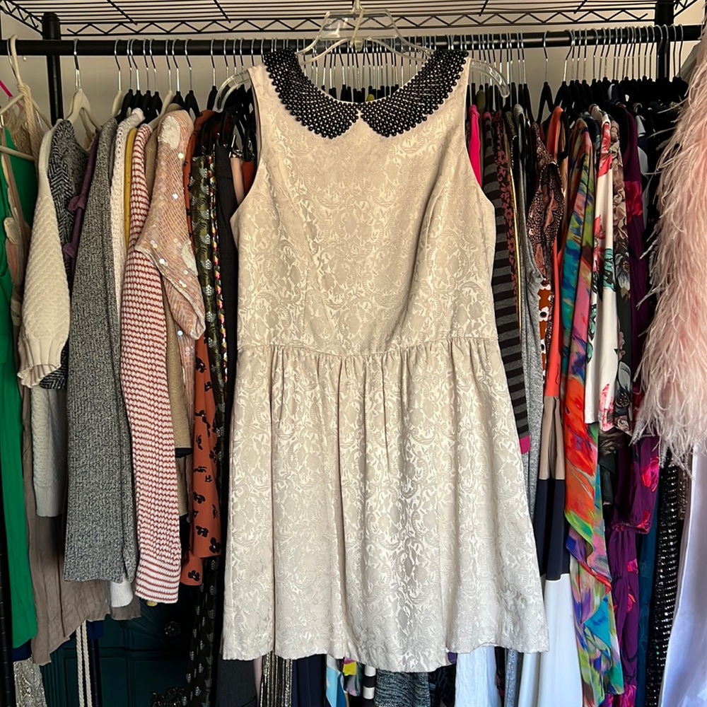 White Collared Kenzie Dress